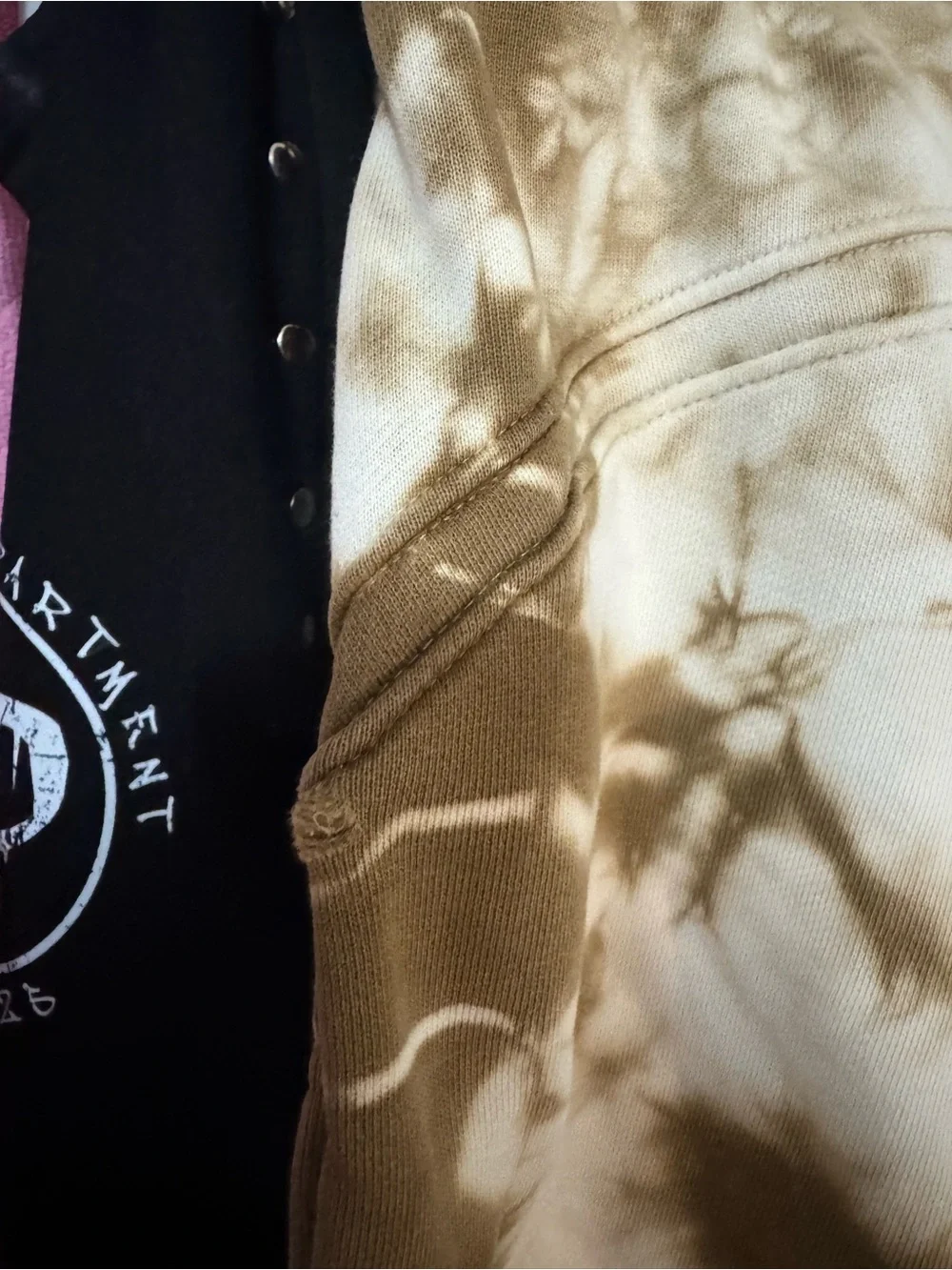 lululemon athletica cropped women’s Tie-Dye Joggers - Brown & Cream